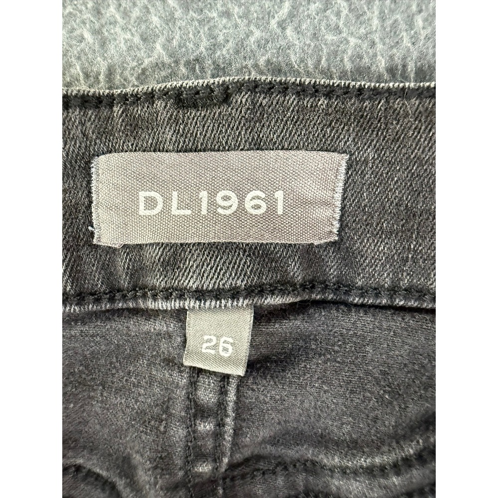 DL1961 Florence Cropped Instasculpt Skinny Jeans Grey Leopard Print 26 Memphis - Picture 2 of 10